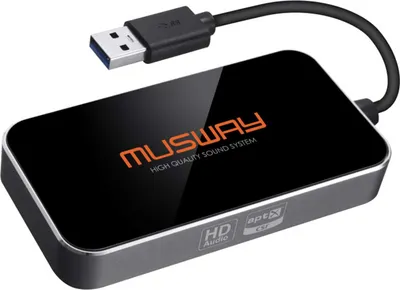 Zdjęcie produktu dla Musway BTA-HD, Czarny, 84 mm, 43 mm, 13 mm