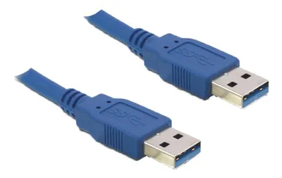 Image de DELOCK USB3.0 Kabel A -> A St/St 1.00m blau