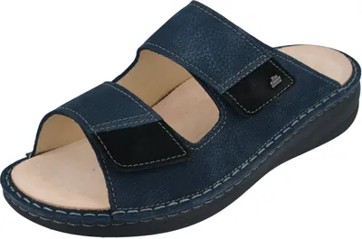 Produktbild von FINN COMFORT Psara Herren Pantolette blau marine Nubukleder : 40 Schuhgröße: 40
