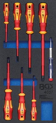 Produktbild von BGS technic Tool Tray 1/3: VDE Screwdriver Set, 606 mm, 606 g