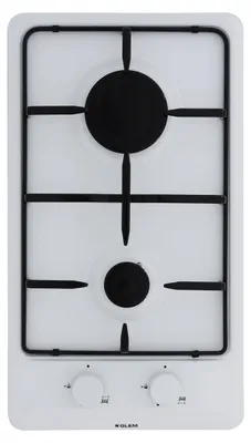 Immagine prodotto di Domino 2 fuochi a gas 30cm bianco Glem GT32WH