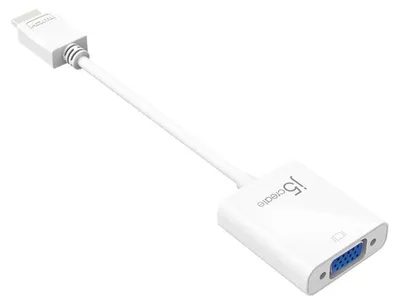 Produktbild von j5create JDA213-N HDMI™ zu VGA Adapter, 0,1 m, HDMI, VGA, Stecker, Buchse, 1920 x 1080 Pixel