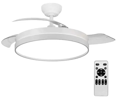 Obrázek produktu pro Stropní ventilátor, dálkové ovládání, LED osvětlení, G