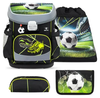 Produktbild von Belmil Mini-Fit ergonomisches Schulranzen-Set 4-teilig "Champion's Kick" mit Brustgurt