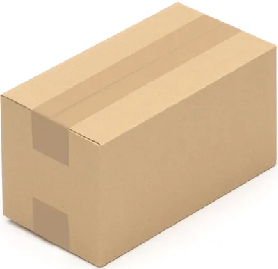 A single cardboard box with tape.