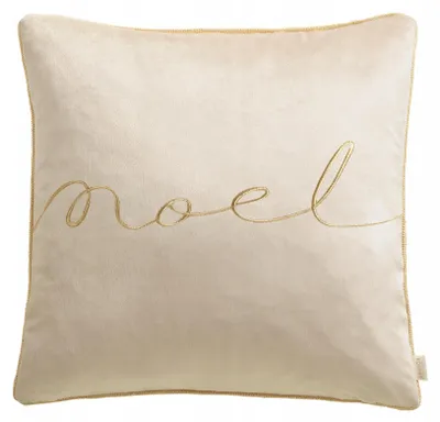 Produktbild von Room99 Noel Zierkissen Weihnachten 45x45 cm Samt Beige