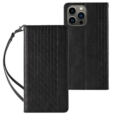 Produktbild von Magnet Strap Case für Samsung Galaxy A34 5G Flip Wallet Mini Lanyard Ständer Schwarz
