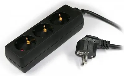Produktbild von Wentronic AC power Extension, 1.5 m, Schwarz
