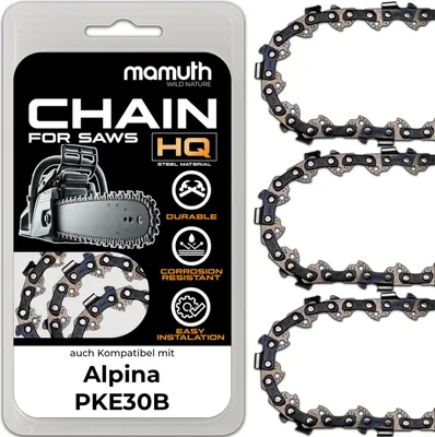 Immagine prodotto di 3 catene per motosega 40 cm 1,1 mm 3,8" 57TG per Alpina PKE30B