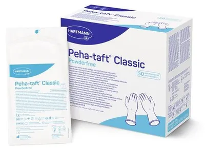 Obrázek produktu pro Latexové jednorázové chirurgické rukavice Hartmann Peha-taft® - velikost 6,5 | balení (50 kusů)