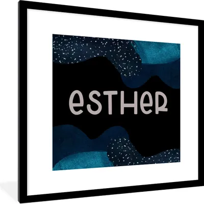 Produktbild von MuchoWow® Gerahmtes Poster Esther - Pastell - Mädchen 40x40 cm - Poster mit Schwarzem Bilderrahmen Wandposter Rahmen Foto Bilder - Poster - Plakat im Rahmen