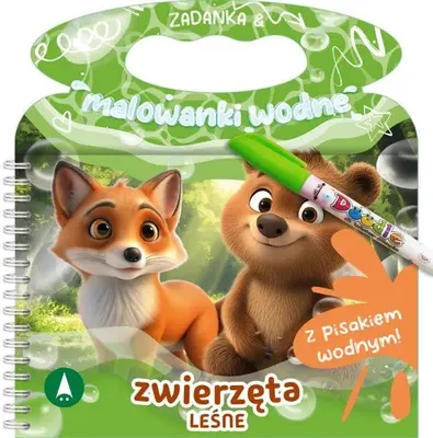 Immagine prodotto di Animali del bosco. Attività e disegni da colorare con i colori ad acqua per bambini