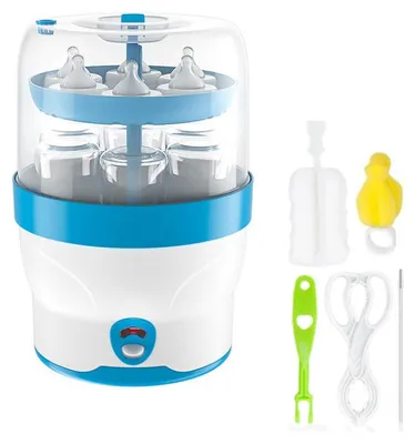 Obrázek produktu pro Sterilizátor a ohřívač kojeneckých lahví Zimilo, kapacita 6 lahví, vysokoteplotní pára, sterilizace v rozsahu 360°, bez BPA, rychlý a bezpečný