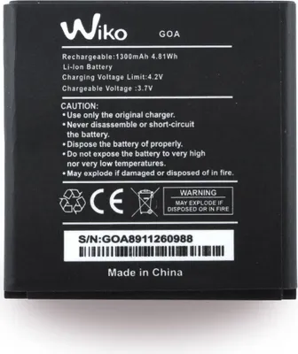 Produktbild von Wiko - Lithium Polymer Akku - Goa - 1300mAh