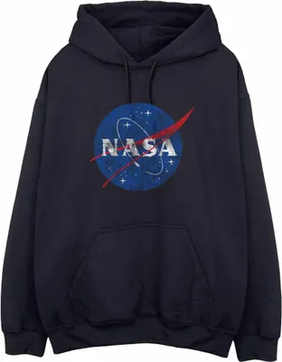 Image de NASA - Sweat à capuche look usé pour femme BI2200 (M) (Noir)