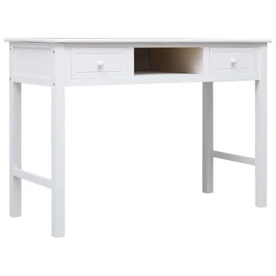 Immagine prodotto di Scrivania bianca 110×45×76 cm in legno