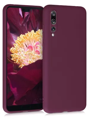 Produktbild von kwmobile Handyhülle für Huawei P20 Pro Hülle - TPU Case - Kabelloses Laden - Schutzhülle Cover in Bordeaux Violett