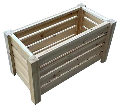 Produktbild von Lukadria Pflanzenkübel Blumenkasten Blumentopf Blumenkübel Pflanztopf aus Holz Terasse