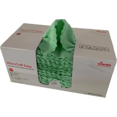 Produktbild von Microfasertuch MicroTuff Easy 30x30cm grün VE=50 Stück