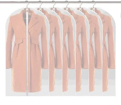 Produktbild von Famanu Kleiderhülle – transparente und atmungsaktive Kleiderbeutel – Reise-Kleiderbeutel