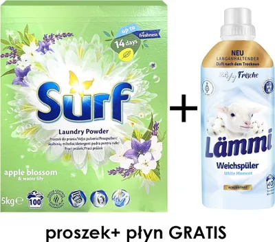 Produktbild von Surf Waschmittel 5Kg Apple Blossom 100P+Gratis Spülmittel 1L