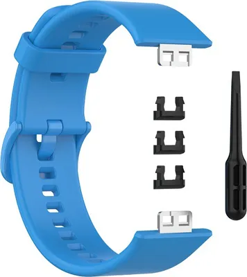 Produktbild von BStrap Silicone Armband für Huawei Watch Fit, blue