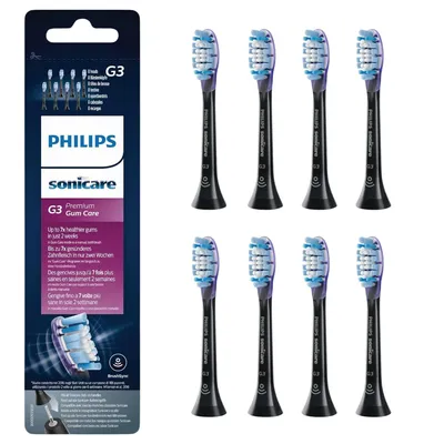 Produktbild von Philips Sonicare G3 Premium Gum Care HX9058/95 Bürstenköpfe 8er Pack Schwarz Original