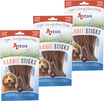 Produktbild von 300 g Antos Kaninchen Stäbchen, weich, fettarm
