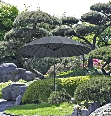 Obrázek produktu pro Garden Pleasure 504720 Garden Pleasure Sonnenschirm   rund anthrazit