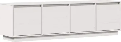 Obrázek produktu pro vidaXL TV skříňka bílá 156x37x45 cm Masivní borovicové dřevo