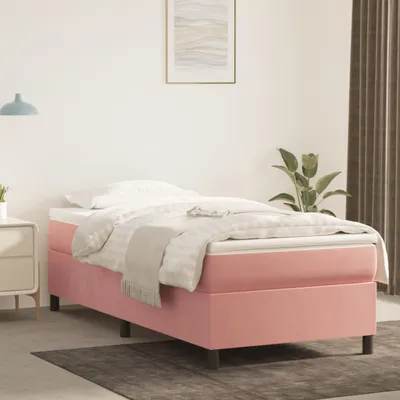 Produktbild von vidaXL Boxspringbettgestell Rosa 90x200 cm Samt