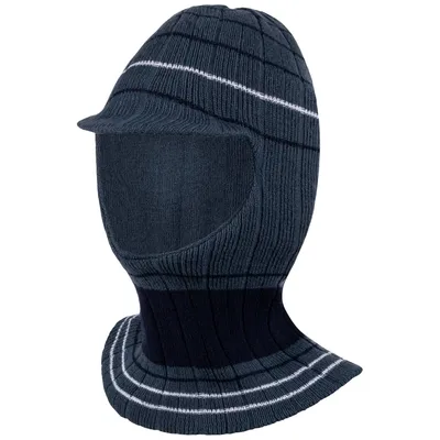 Produktbild von Jungen Wintermütze Schalmütze Schlauchmütze Strickmütze warme Mütze, Graublau