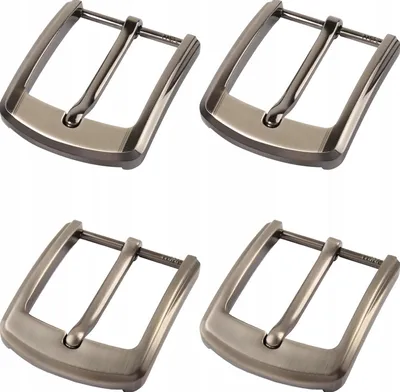 Produktbild von 4x Metall Gürtelschnalle 40mm Einzelzahn Verstärkt