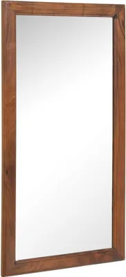 Image de MASSIVMOEBEL24 | Miroir 115x60cm - Bois d'acacia laqué (Nougat) - OXFORD #327