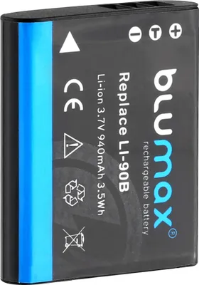 Produktbild von Blumax Akku | für Olympus Li-90B Digitalkamera | Kapazität 940mAh |Spannung 3,6Volt | Video- und Kamerazubehör