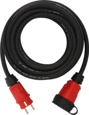 Image de Brennenstuhl professionalLINE Rallonge VN 1200 IP44, 10m noir H07RN-F 3G2,5 - 9162100110