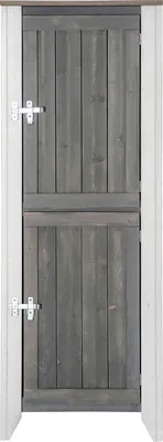Produktbild von Gartenschrank/Outdoorküche Konsta Typ 561 Hochschrank inkl. 2 Türen 60 x 40 x 160 cm hellgrau-creme