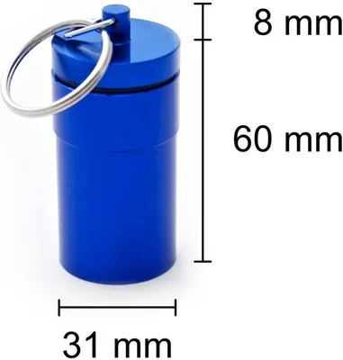 Produktbild von Pillendose groß blau
