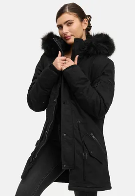 Produktbild von Julius F Damen Winterjacke hochschließender Kragen Schwarz M