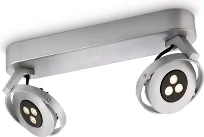 Produktbild von Philips myLiving TEQNO LED-Spot Aluminium, Strahler Oberflächenbeleuchtung, 2 Glühbirne(n), LED, 2700 K, 220-240 V, Aluminium