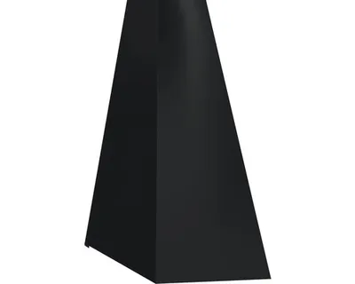 Produktbild von PRECIT Schürze für Mansarden innen Tiefschwarz RAL 9005 1000 mm x 100 mm x 140 mm