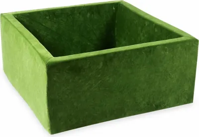 Produktbild von Bällebad 90x90x40 Samtig weich Olive – Ohne Bälle / Ohne Bälle