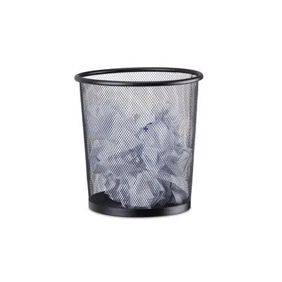 Obrázek produktu pro relaxdays koš na papír s kulatým kovovým pletivem