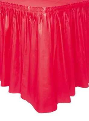 Image de Nappe en plastique rouge Nappe en plastique rouge - taille unique