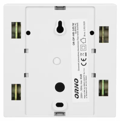 Immagine prodotto di Campanello bicolore QUARTO AC elettromeccanico ORNO 0658