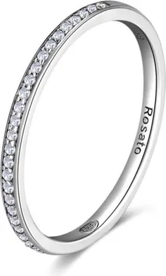 Immagine prodotto di Anello minimalista in argento con zirconi Allegra RZA029, 52 mm