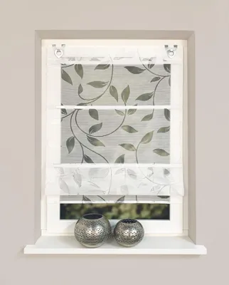 Produktbild von Home Wohnideen Magnetrollo Bambus 130 x 60 cm weiß