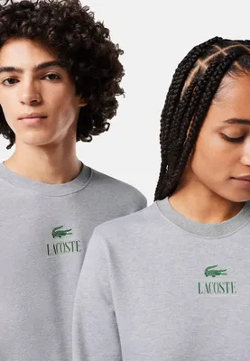 Produktbild von Lacoste Sweatshirt Pullover mit Rippbündchen und Logo