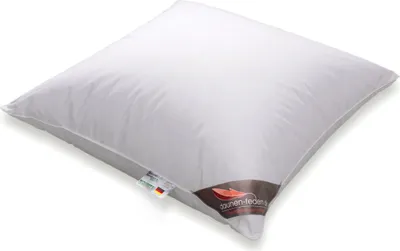 Produktbild von Daunenkissen 80x80 mit 600g 100% Gänsedaunen gefüllt, das bequeme Kopfkissen