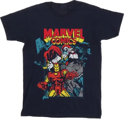 Produktbild von Marvel Comics - T-Shirt für Herren BI38026 (5XL) (Marineblau)